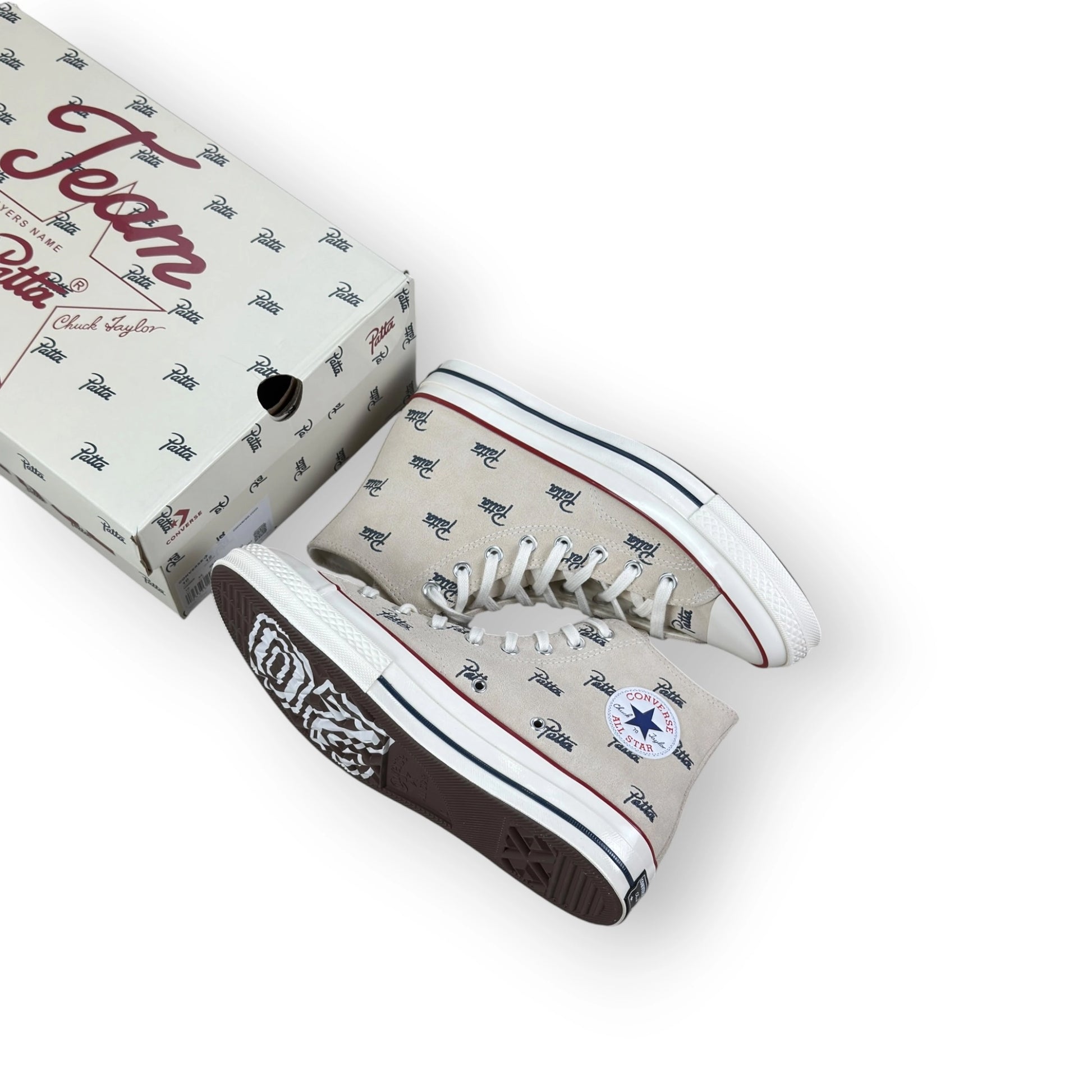 Converse Chuck 70 Hi Patta Mini Logo Pack Natural Ivory A12831C – EU 44, brand new with original box