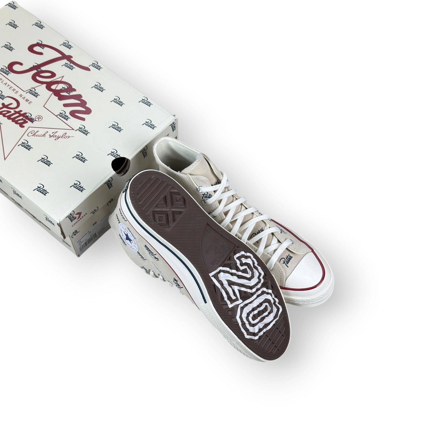 Converse Chuck 70 Hi Patta Mini Logo Pack Natural Ivory A12831C – EU 44, brand new with original box