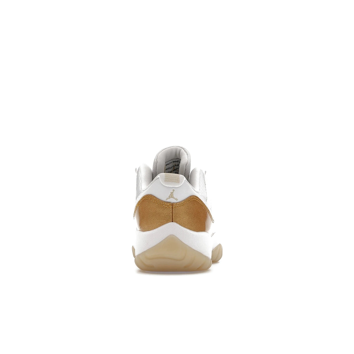 Jordan 11 Retro Low Women's in white leather with metallic gold and team gold accents – image 4 of 4