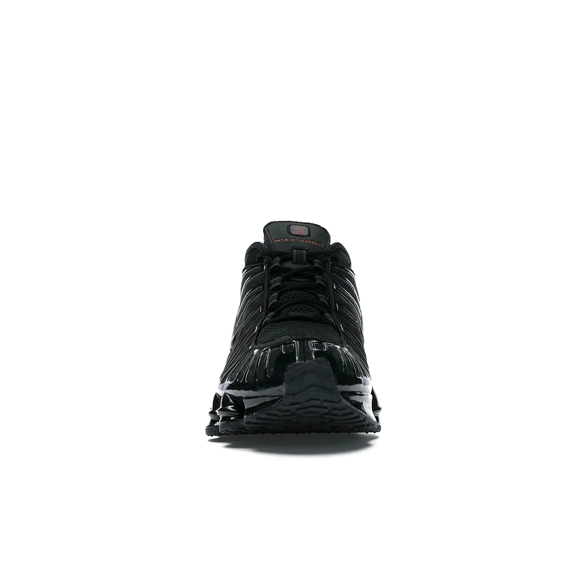 Nike Shox TL Black Metallic Hematite men’s leather sneakers, black with orange accents. – image 2 of 4