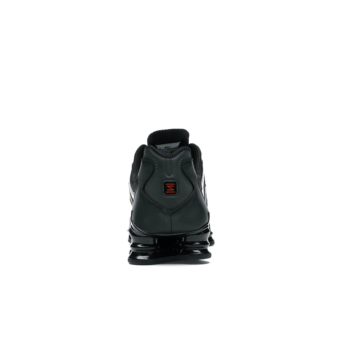 Nike Shox TL Black Metallic Hematite men’s leather sneakers, black with orange accents. – image 4 of 4