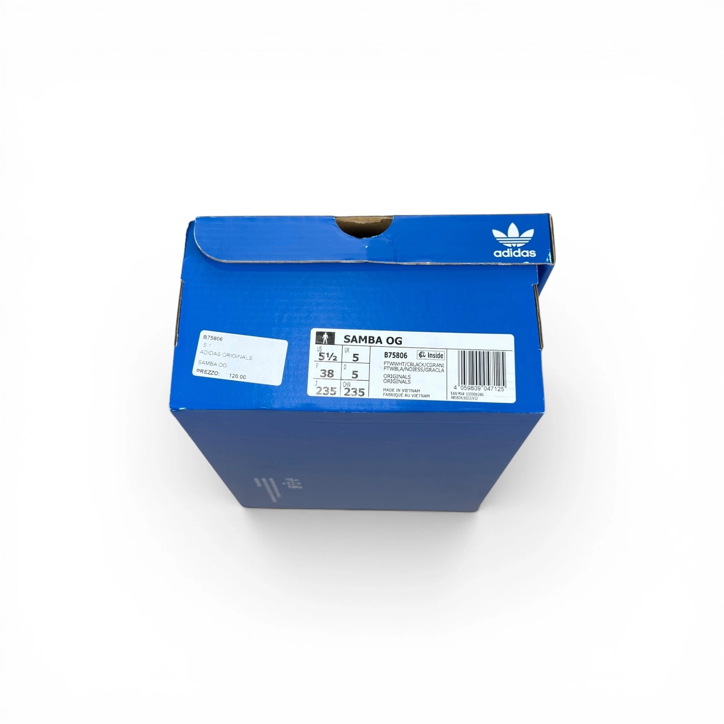 adidas Samba OG Cloud White Core Black B75806 – EU 38, brand new with original box