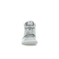 Jordan 1 Mid women's sneaker in Photon Dust leather with white and Atmosphere Grey – image 2 of 4