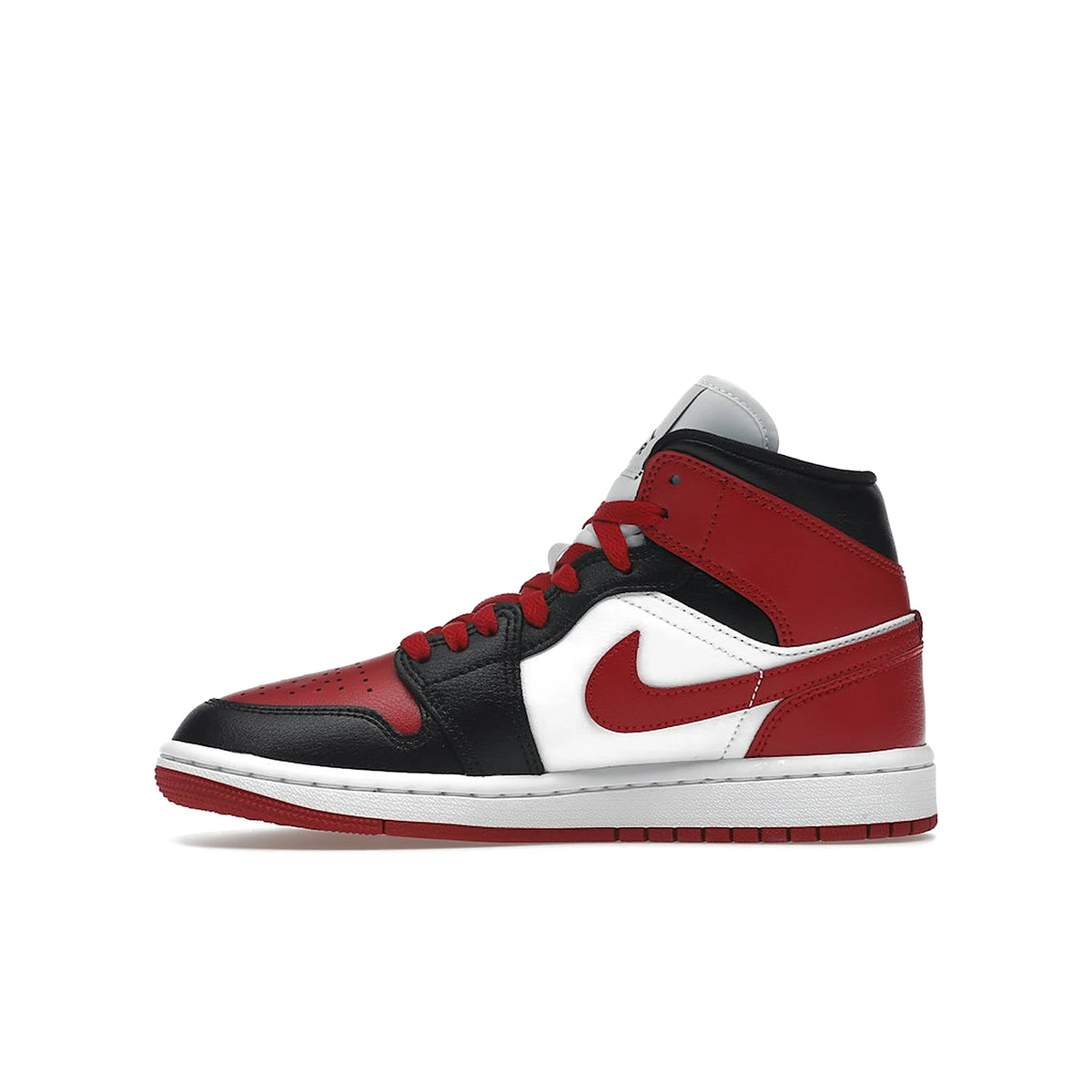 Jordan 1 Mid Alternate Bred Toe women's leather white, red, black – image 3 of 4