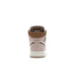 Jordan 1 Mid women's sneaker in pink oxford, sail and archaeo brown leather – image 4 of 4
