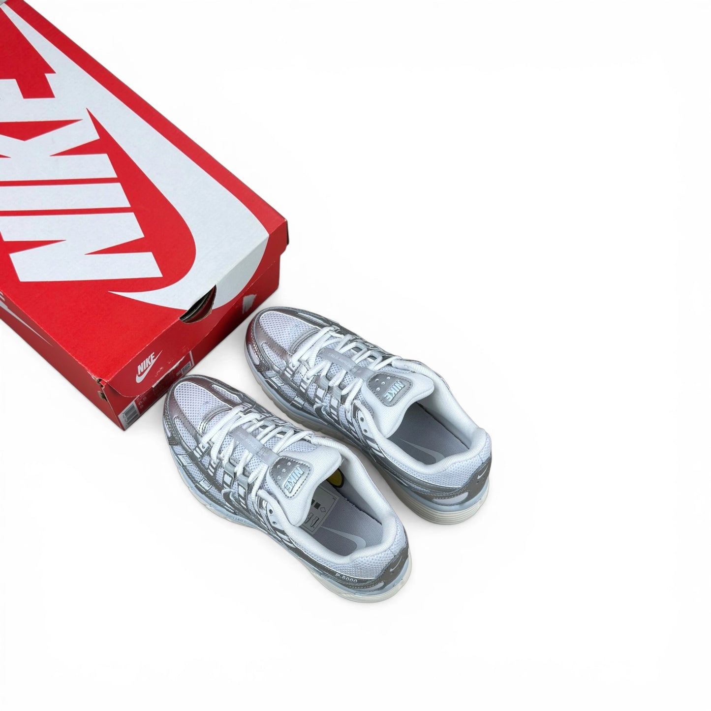 Nike P-6000 White Blue Tint Sail Metallic Silver (Women’s) BV1021-106 – EU 37.5, brand new with original box