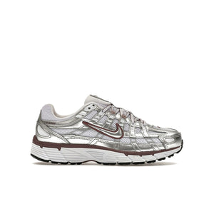 Nike P-6000 White Metallic Silver Tattoo (Women's)
