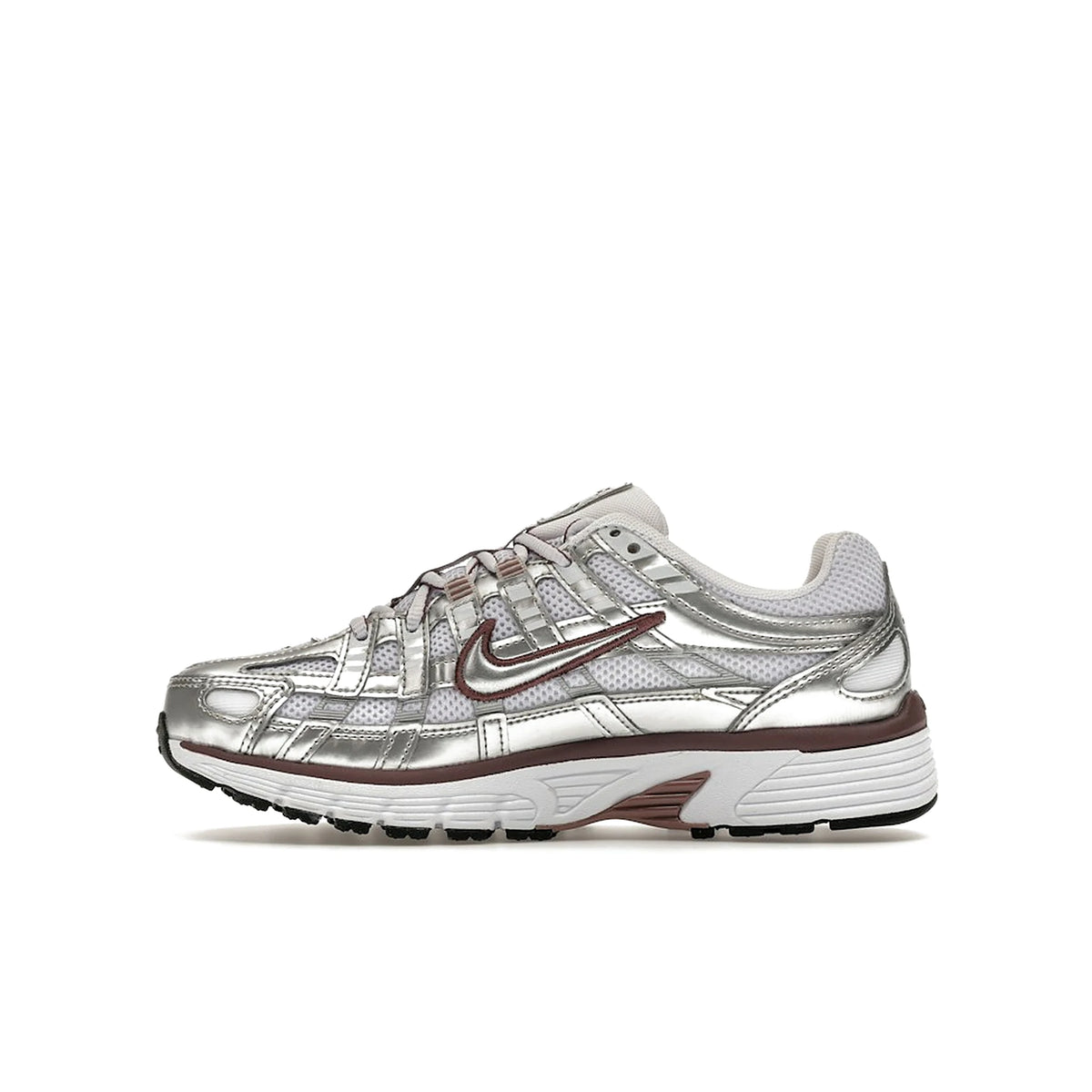 Nike P-6000 women's sneakers, white, metallic silver, black, leather – image 3 of 4