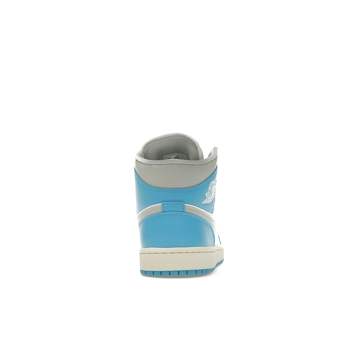 Jordan 1 Mid women’s sneaker in dark powder blue, white, sail and neutral grey leather – image 4 of 4