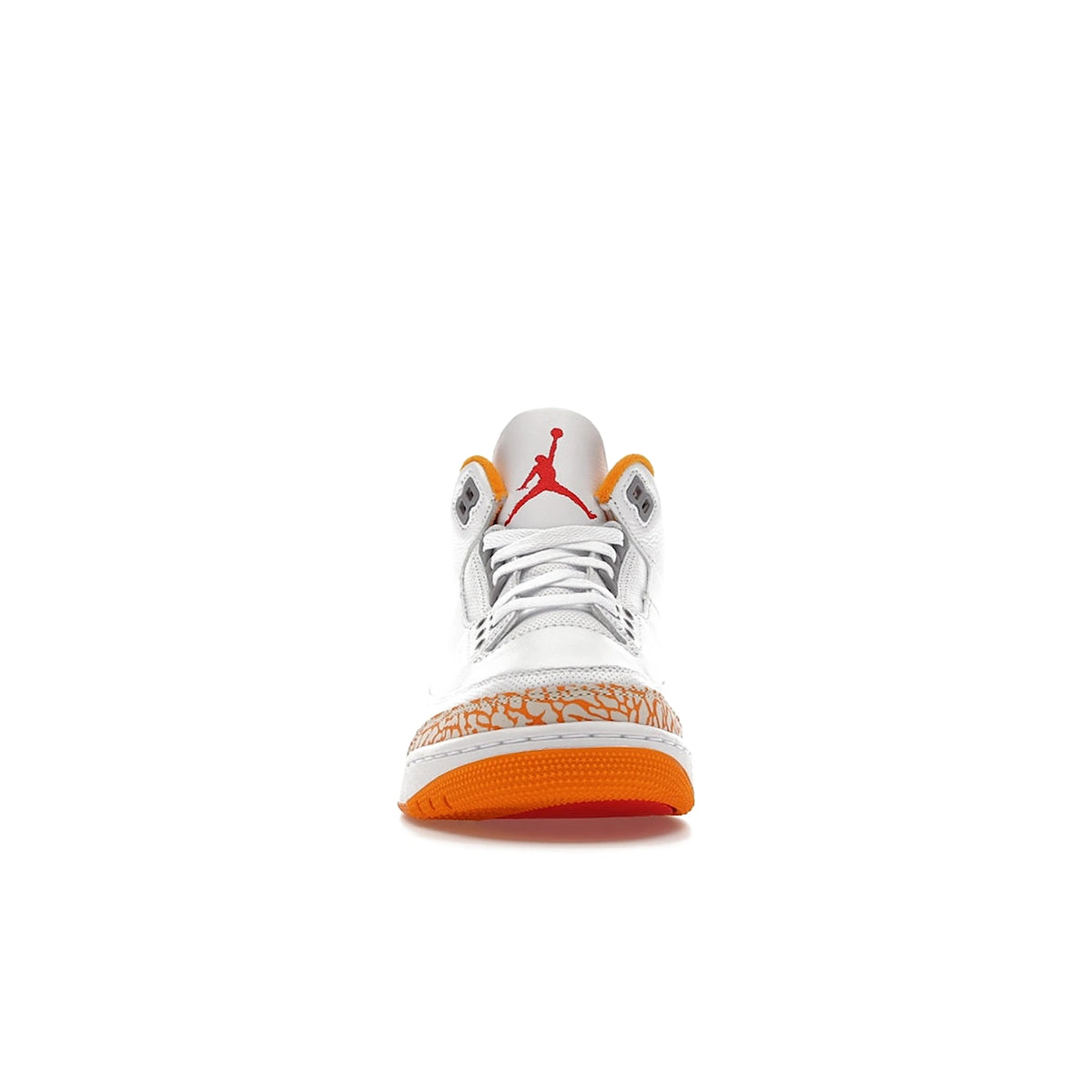 Jordan 3 Retro Orange Citrus leather shoe in white, cement grey, fire red and multicolor – image 2 of 4