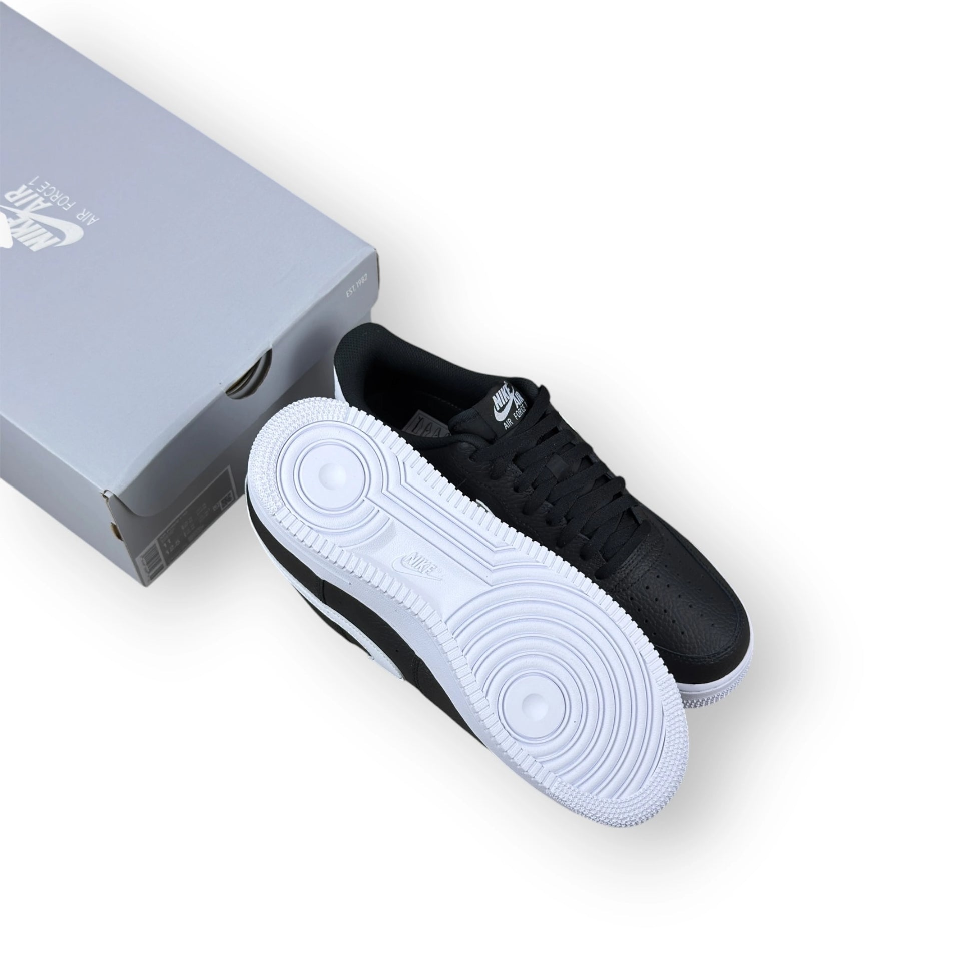 Nike Air Force 1 Low '07 Black White Pebbled Leather CT2302-002 – EU 45, brand new with original box