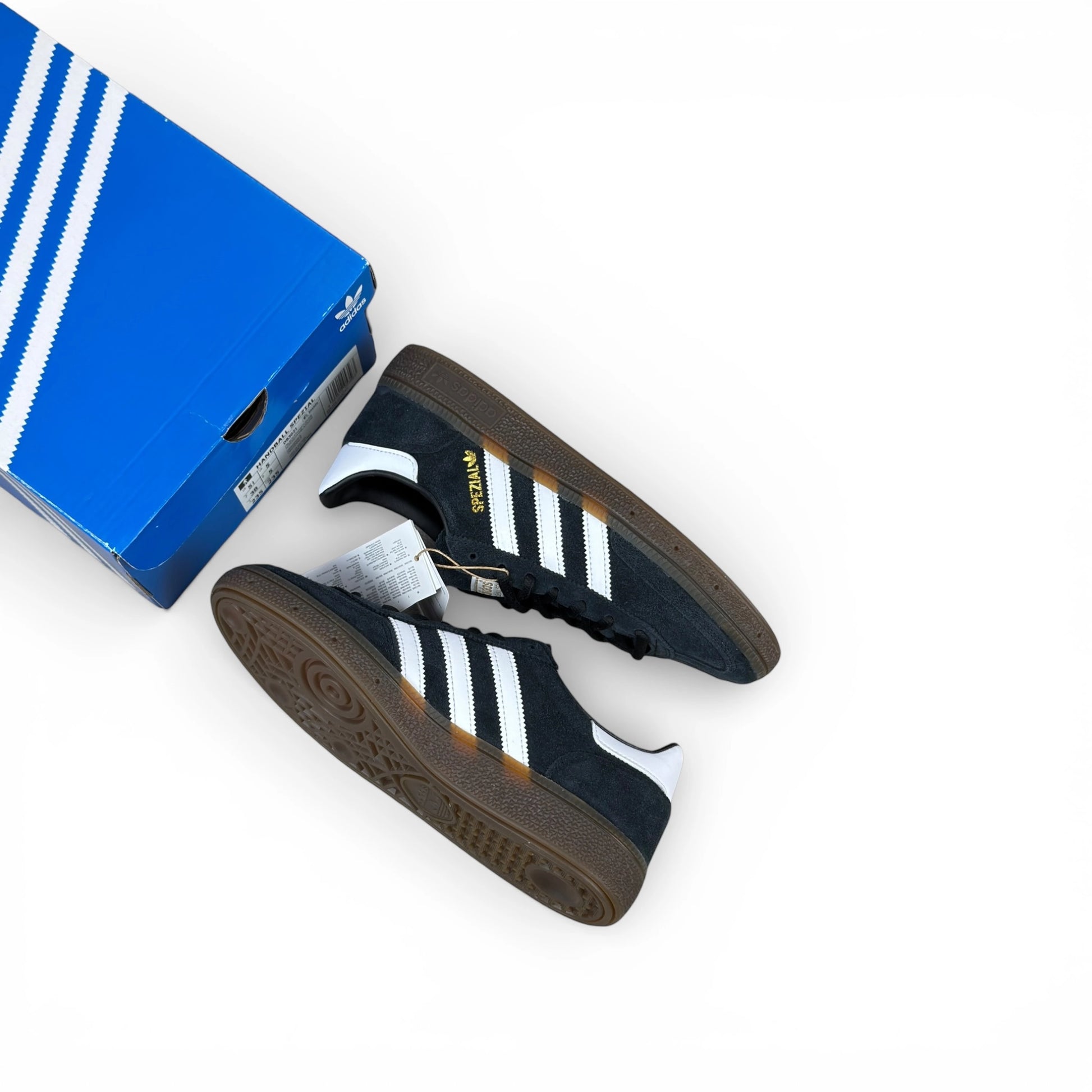 adidas Handball Spezial Black Gum – size EU 38, brand new with original box