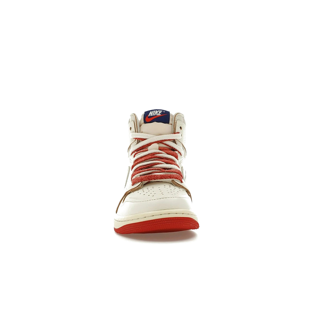 Jordan 1 Retro High Women's in Sail, Cinnabar and Light Bone leather – image 2 of 4