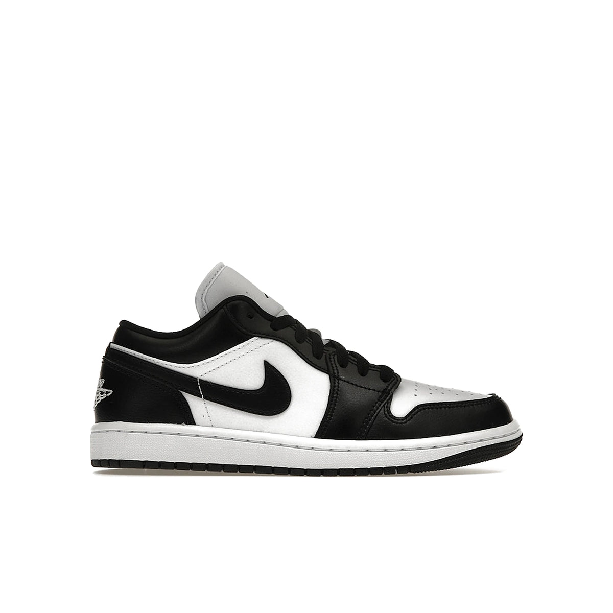 Nike Jordan 1 Low Panda women's shoe in white and black leather
