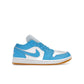 Jordan 1 Low White Gum Light Brown Dark Powder Blue (Women's)