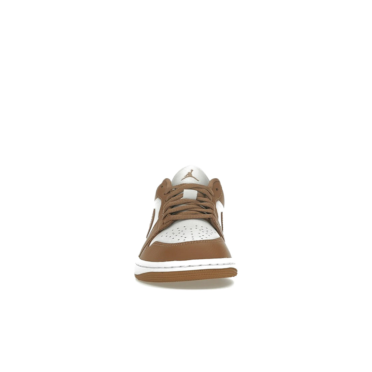 Jordan 1 Low Archaeo Brown White women's leather sneakers in brown and white – image 2 of 4