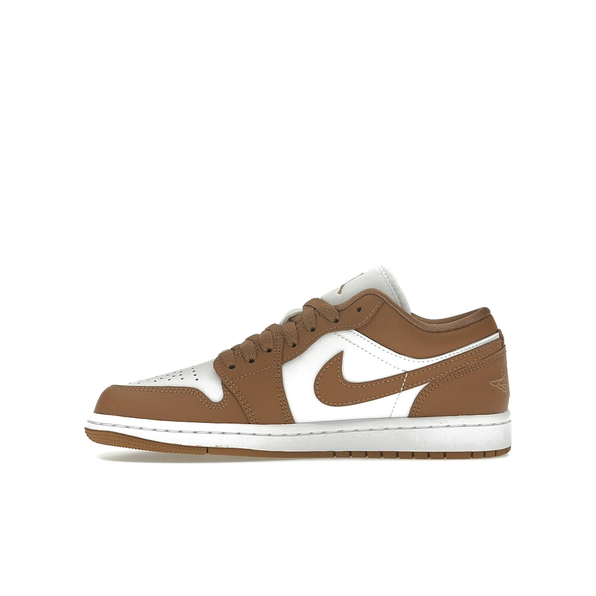 Jordan 1 Low Archaeo Brown White women's leather sneakers in brown and white – image 3 of 4