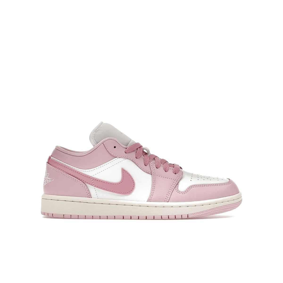 Jordan 1 Low Iced Carmine White: leather, Iced Carmine/Elemental Pink/Sail/White