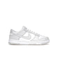 Nike Dunk Low Photon Dust women’s sneaker in white and light smoke grey leather and suede