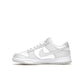 Nike Dunk Low Photon Dust women’s sneaker in white and light smoke grey leather and suede – image 3 of 4