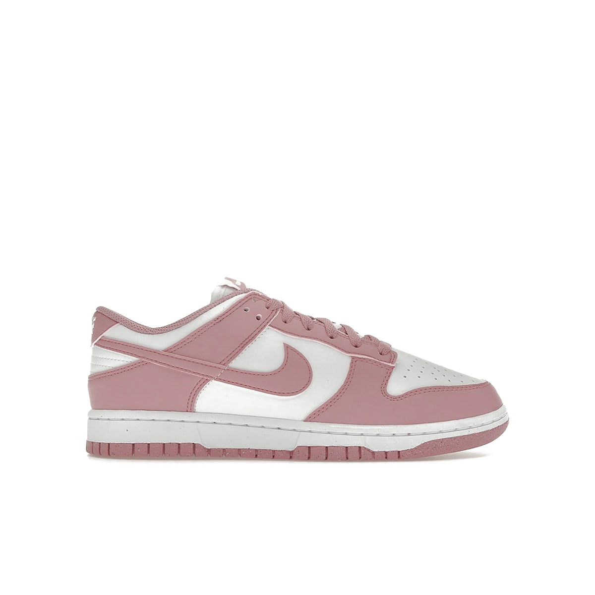 Nike Dunk Low Next Nature Elemental Pink women's shoes in white leather with pink accents