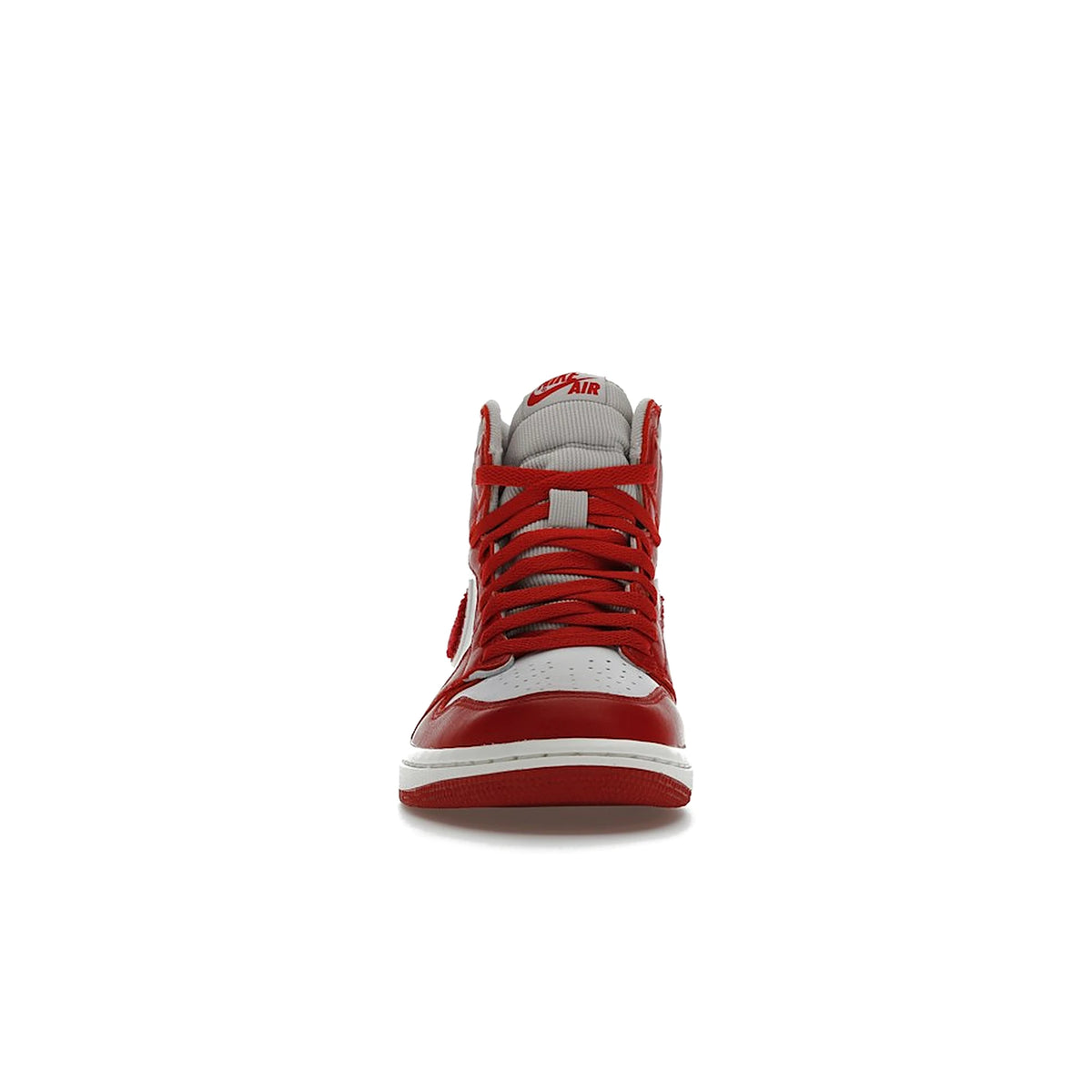 Jordan 1 Retro High OG Varsity Red women's leather shoe in Light Iron Ore/Varsity Red-Sail – image 2 of 4