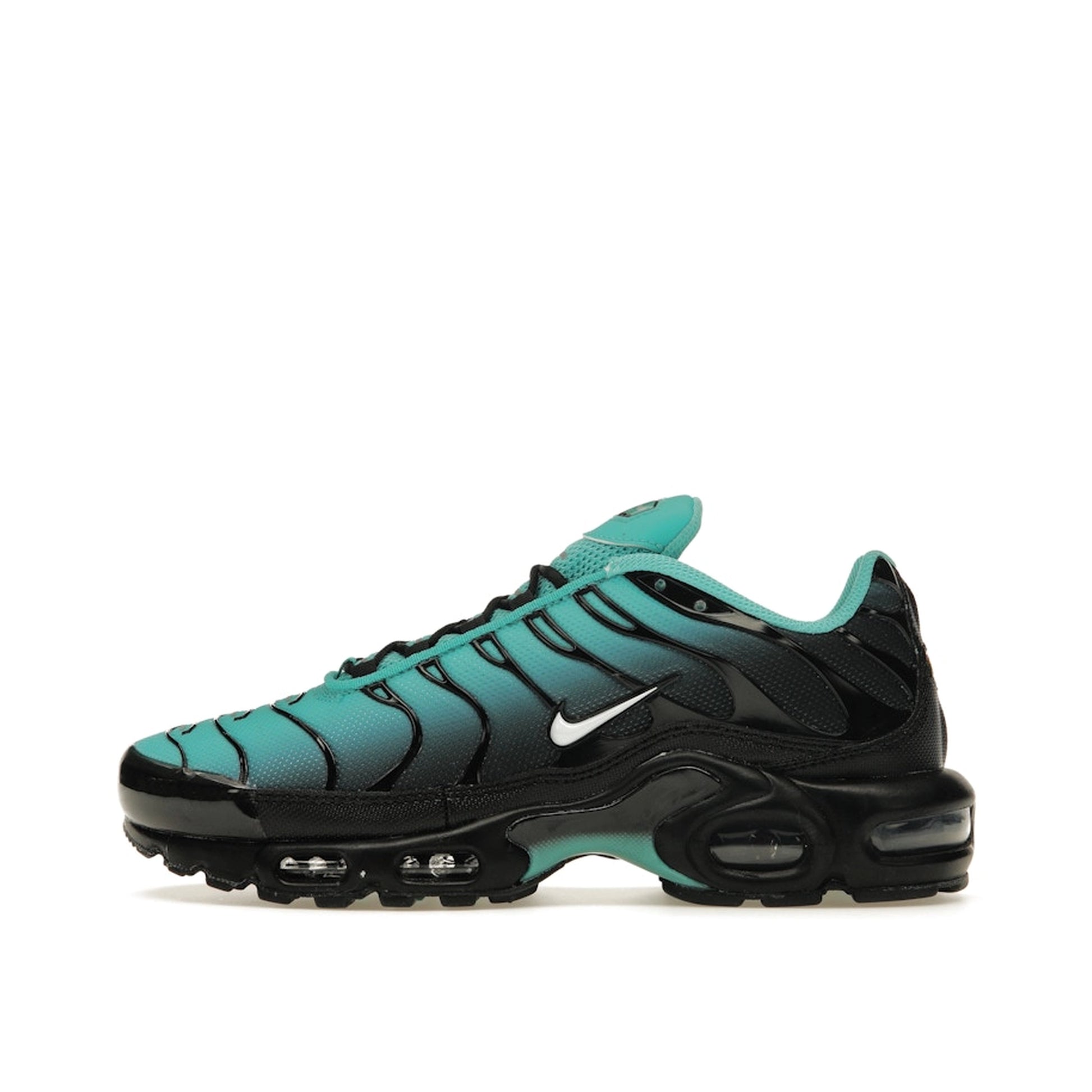 Nike Air Max Plus Light Retro Blue sneakers, side view, model DM0032-401 in blue and white.