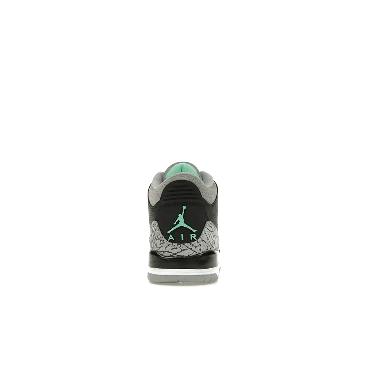 Jordan 3 Retro Green Glow kids sneaker in black, green glow, wolf grey and white leather – image 4 of 4