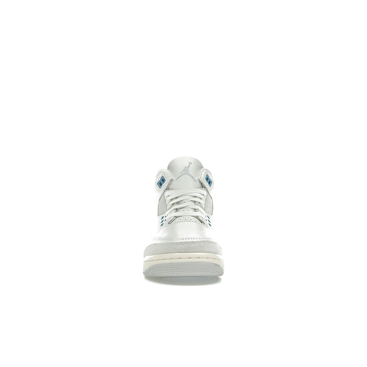 Jordan 3 Retro Lucky Shorts kids shoes in summit white with hydrogen blue, legend blue leather – image 2 of 4
