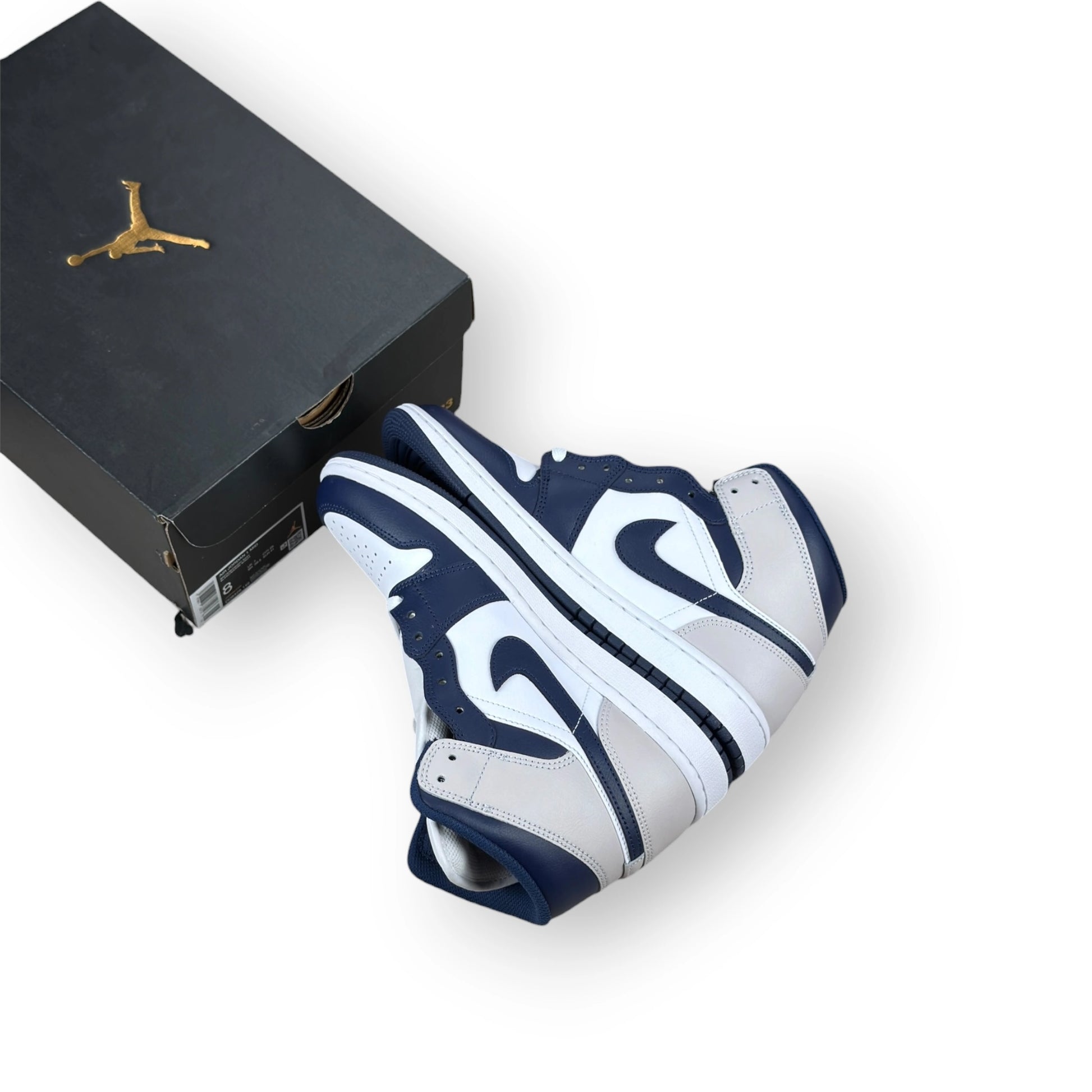 Air Jordan 1 Mid Neutral Grey Midnight Navy DQ8426-146 – EU 41, brand new with original box