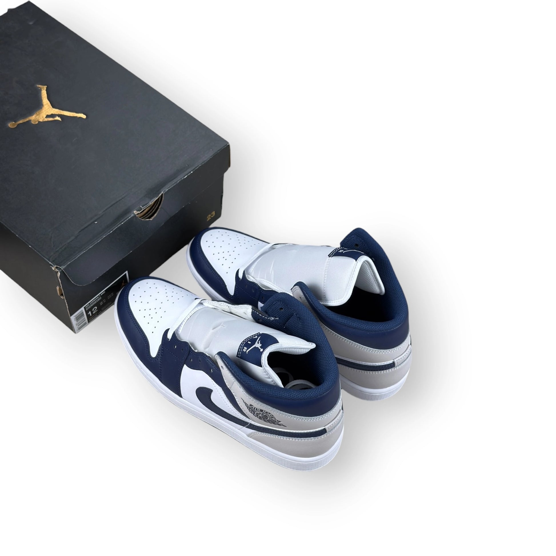 Air Jordan 1 Mid Neutral Grey Midnight Navy DQ8426-146 – EU 46, brand new with original box