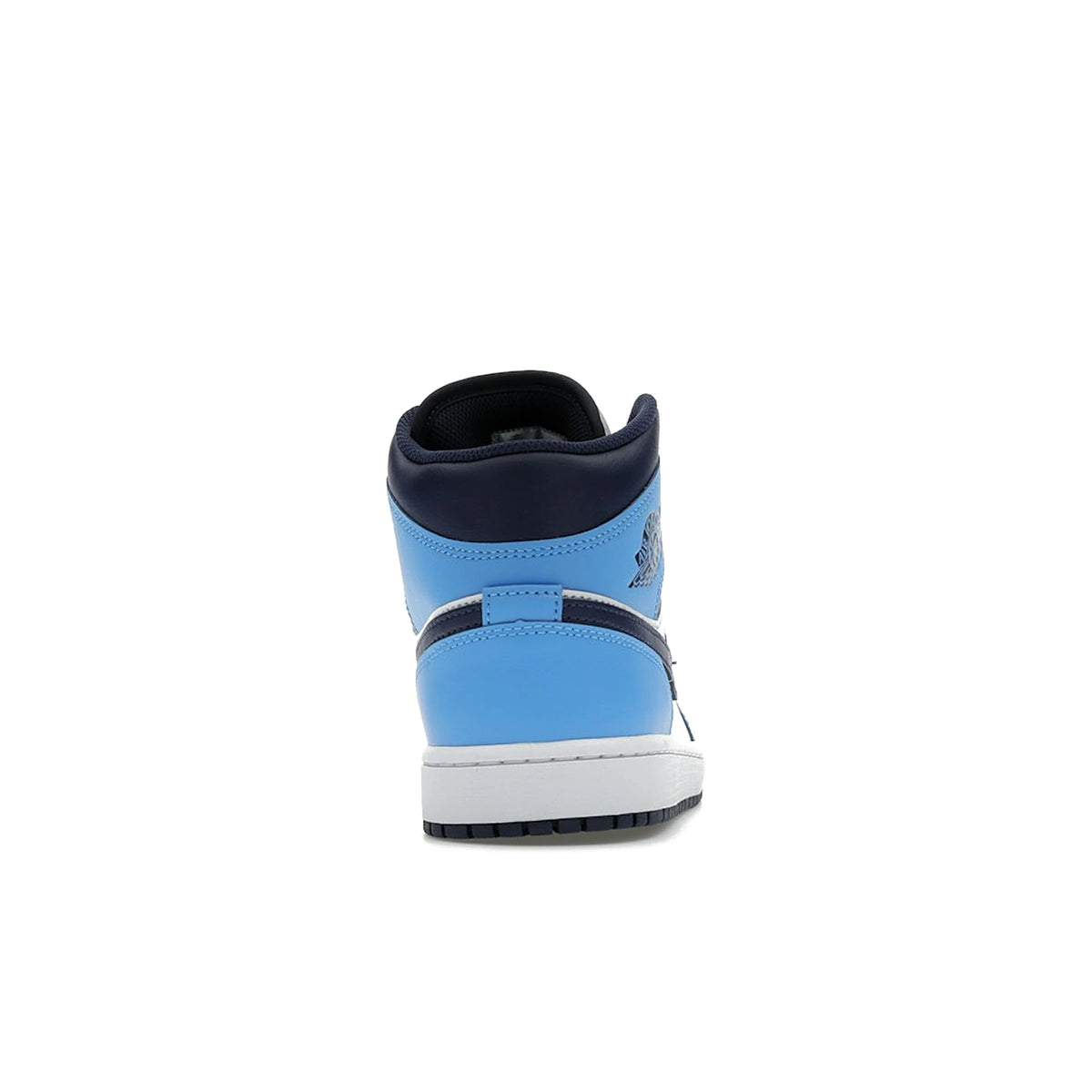 Jordan 1 Mid University Blue in blue, white, black leather – image 4 of 4