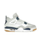 Jordan 4 Retro SB Navy: Summit White, White, Navy, Neutral Grey, Gum Yellow, Varsity Red leather.
