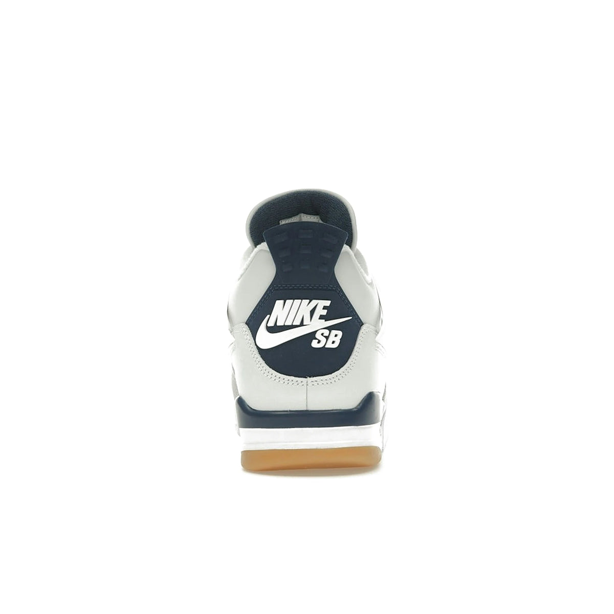 Jordan 4 Retro SB Navy: Summit White, White, Navy, Neutral Grey, Gum Yellow, Varsity Red leather. – image 4 of 4