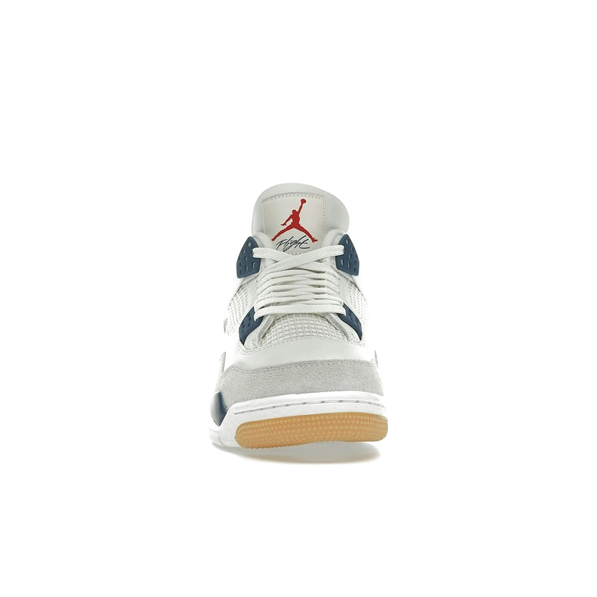 Jordan 4 Retro SB Navy: Summit White, White, Navy, Neutral Grey, Gum Yellow, Varsity Red leather. – image 2 of 4