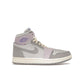 Jordan 1 High Zoom Air CMFT 2 women's leather shoes in Photon Dust, Barely Grape, Lapis, Light Smoke Grey