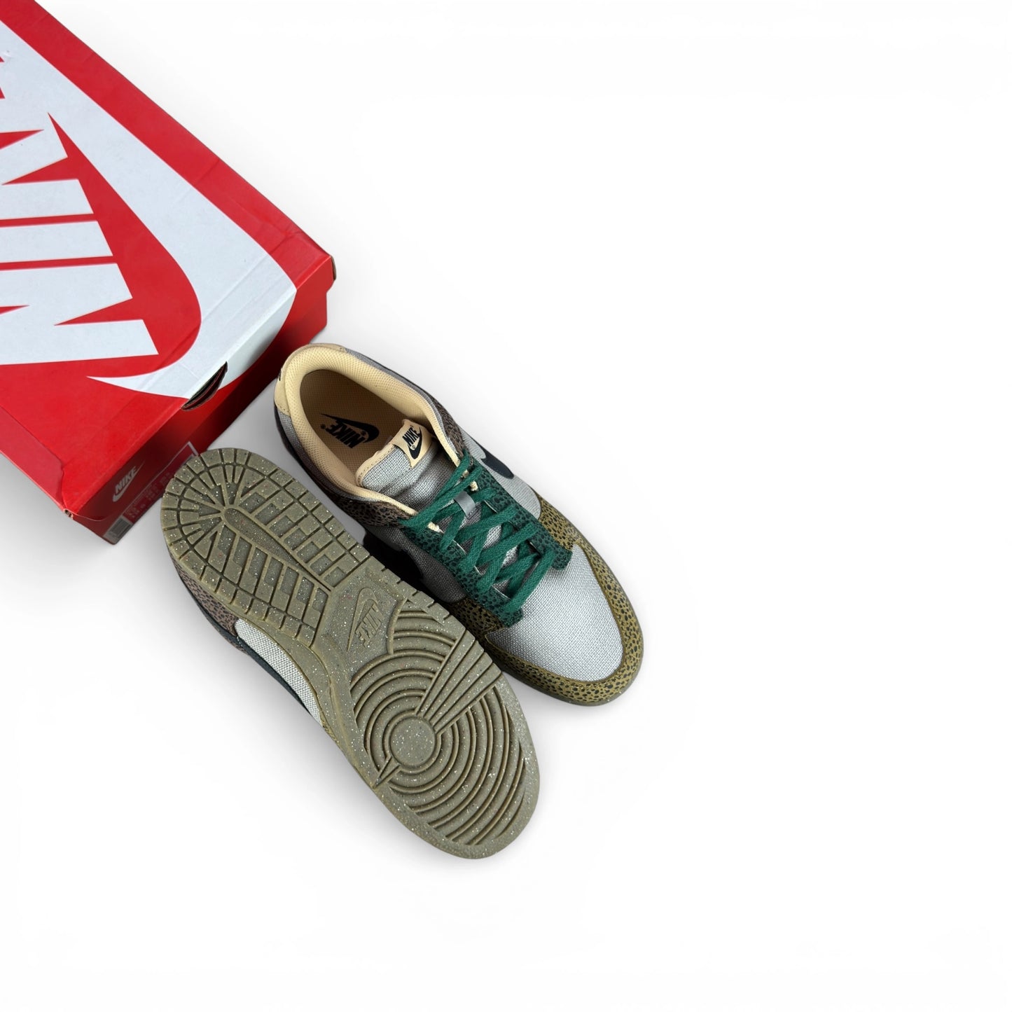 Nike Dunk Low Safari Golden Moss DX2654-200 – EU 46, brand new with original box