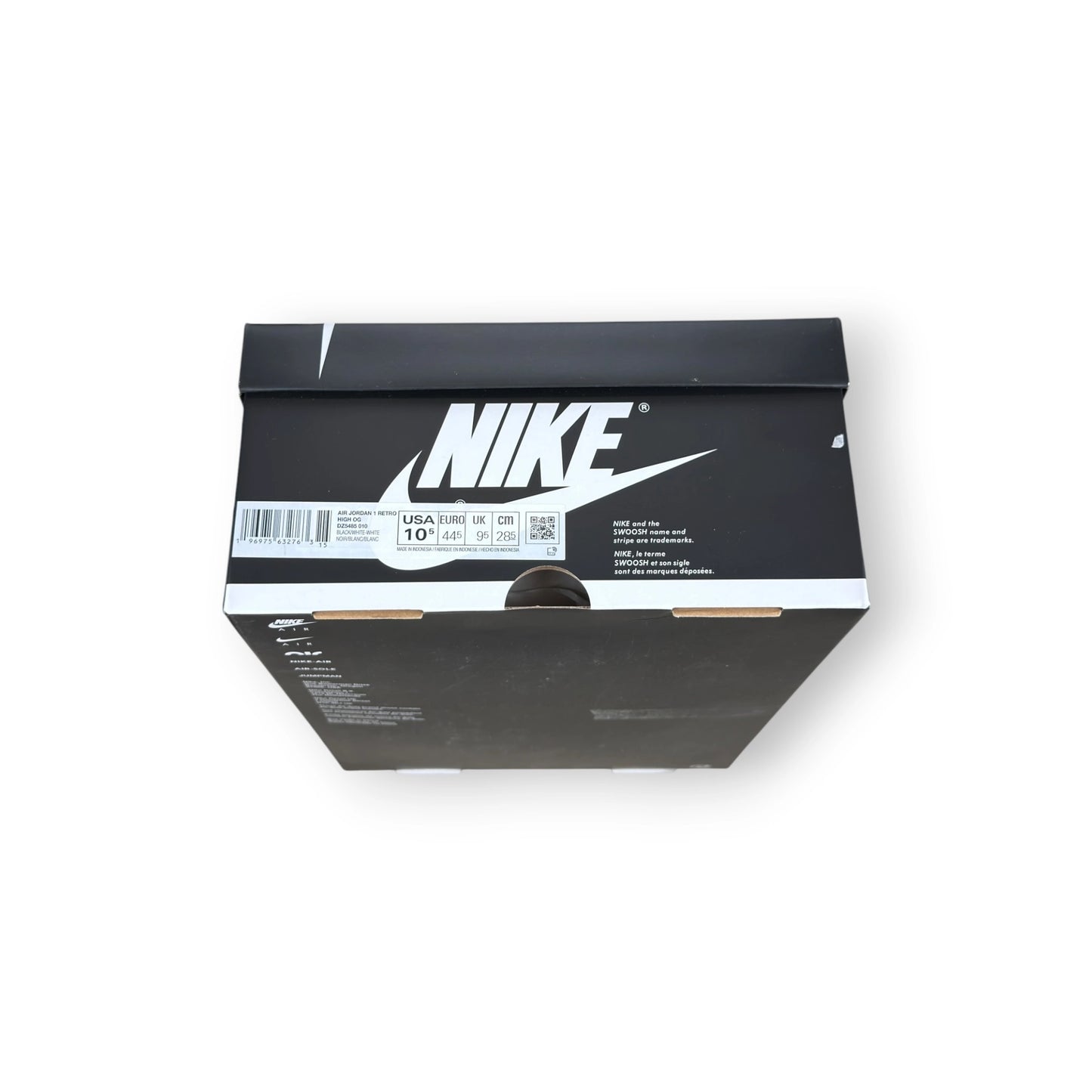 Jordan 1 Retro High OG Black White DZ5485-010 – EU 44.5, brand new with full original box