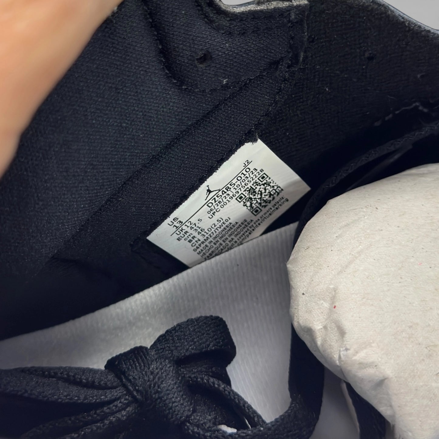 Jordan 1 Retro High OG Black White DZ5485-010 – EU 47.5, brand new with full original box