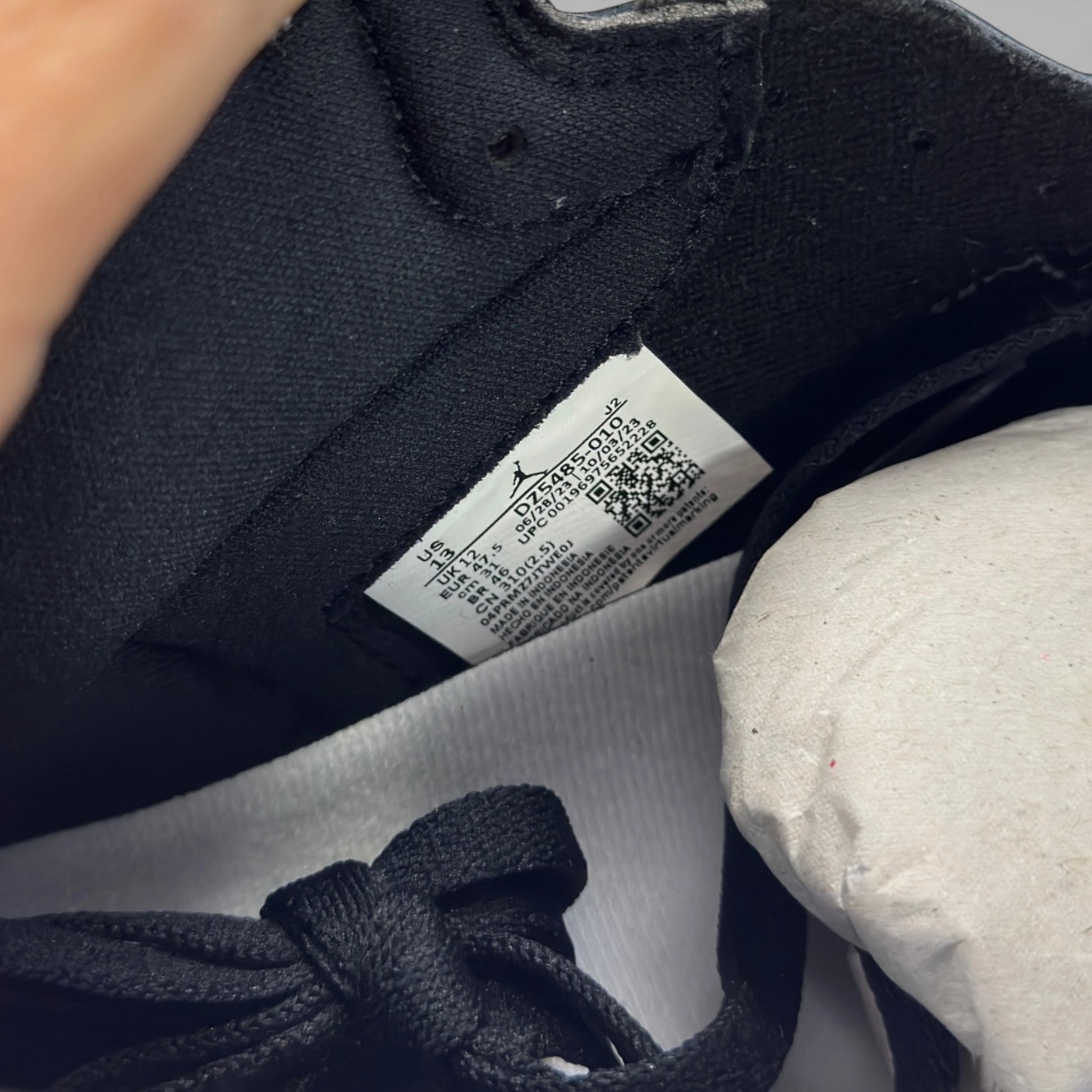 Jordan 1 Retro High OG Black White DZ5485-010 – EU 47.5, brand new with full original box