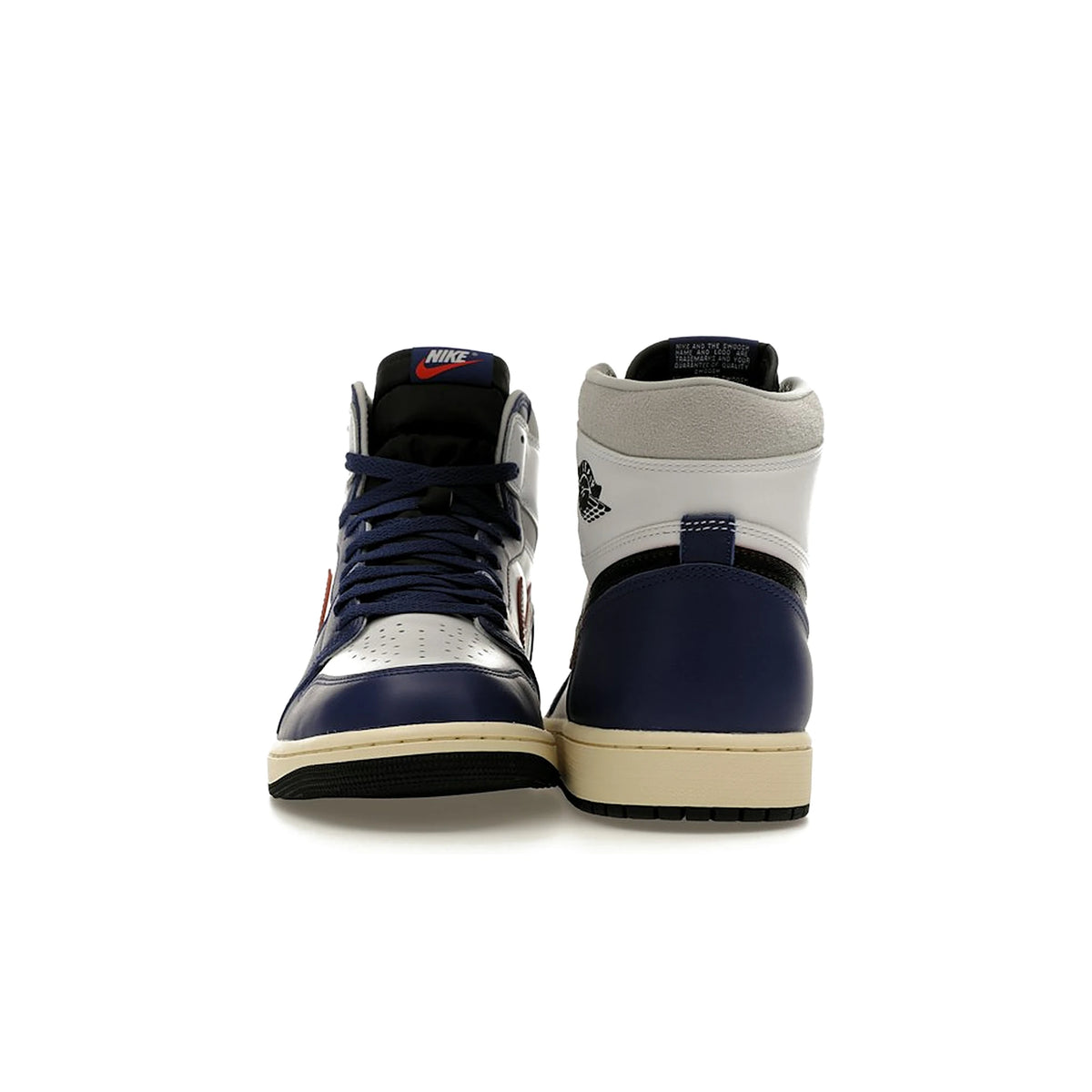 Jordan 1 Retro High OG in white, black, grey, blue, leather – image 2 of 4