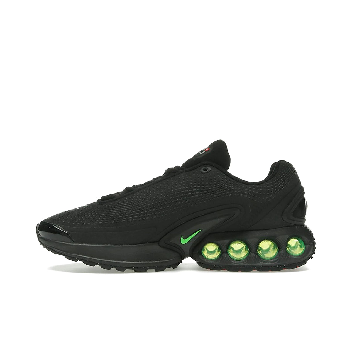 Nike Air Max Dn Black Green Strike leather sneakers in black, green, anthracite – image 3 of 4