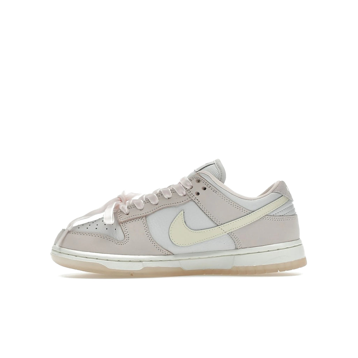 Nike Dunk Low Premium Light Soft Pink leather shoe, pink, platinum, coconut milk – image 3 of 4
