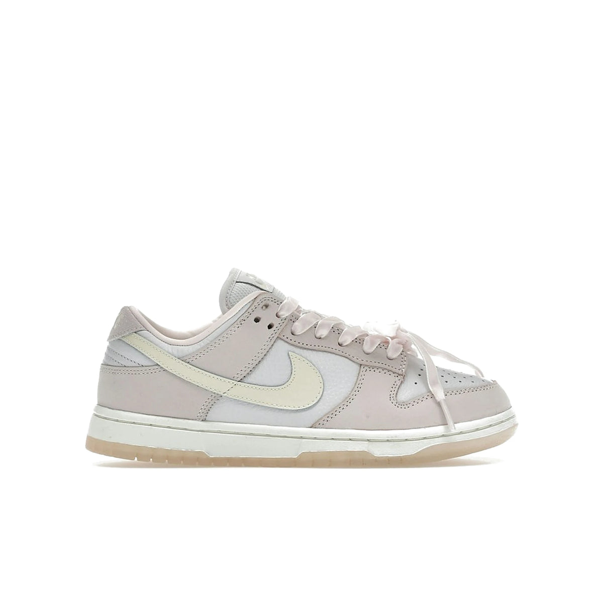 Nike Dunk Low Premium Light Soft Pink leather shoe, pink, platinum, coconut milk
