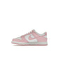 Nike Dunk Low kids in white with medium soft pink accents, low-top sneaker – image 3 of 4