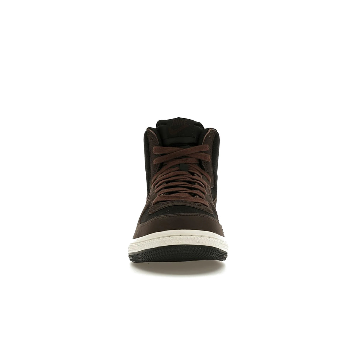 Nike Terminator High SE in black with velvet brown/baroque brown, leather and denim – image 2 of 4