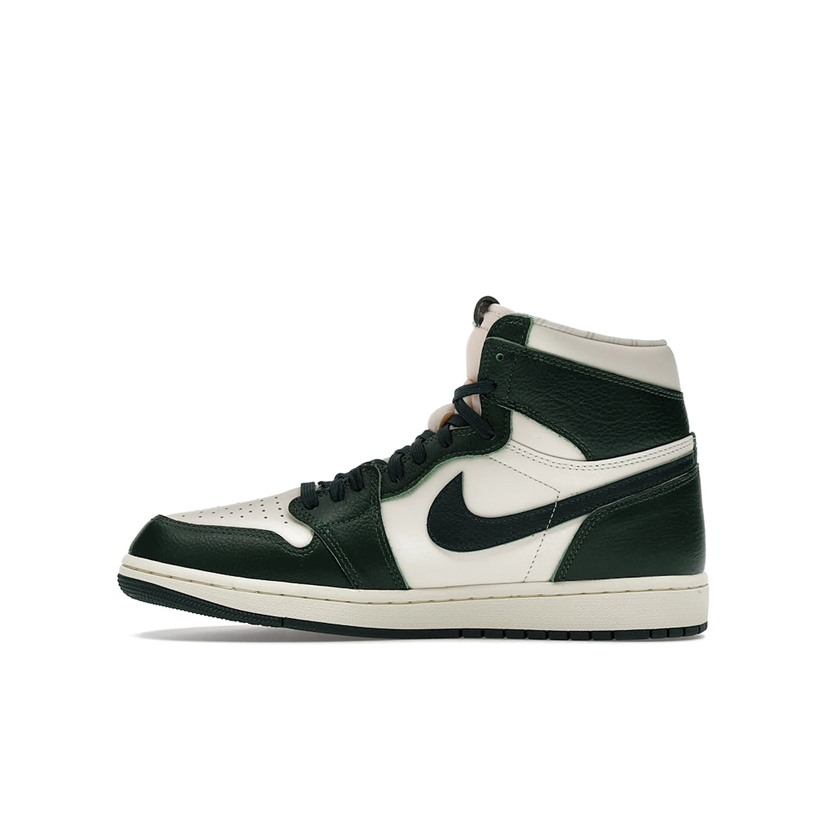 Jordan 1 Retro High Fir Pro Green women's leather sneaker in pale ivory, pro green, fir, coconut milk – image 3 of 4