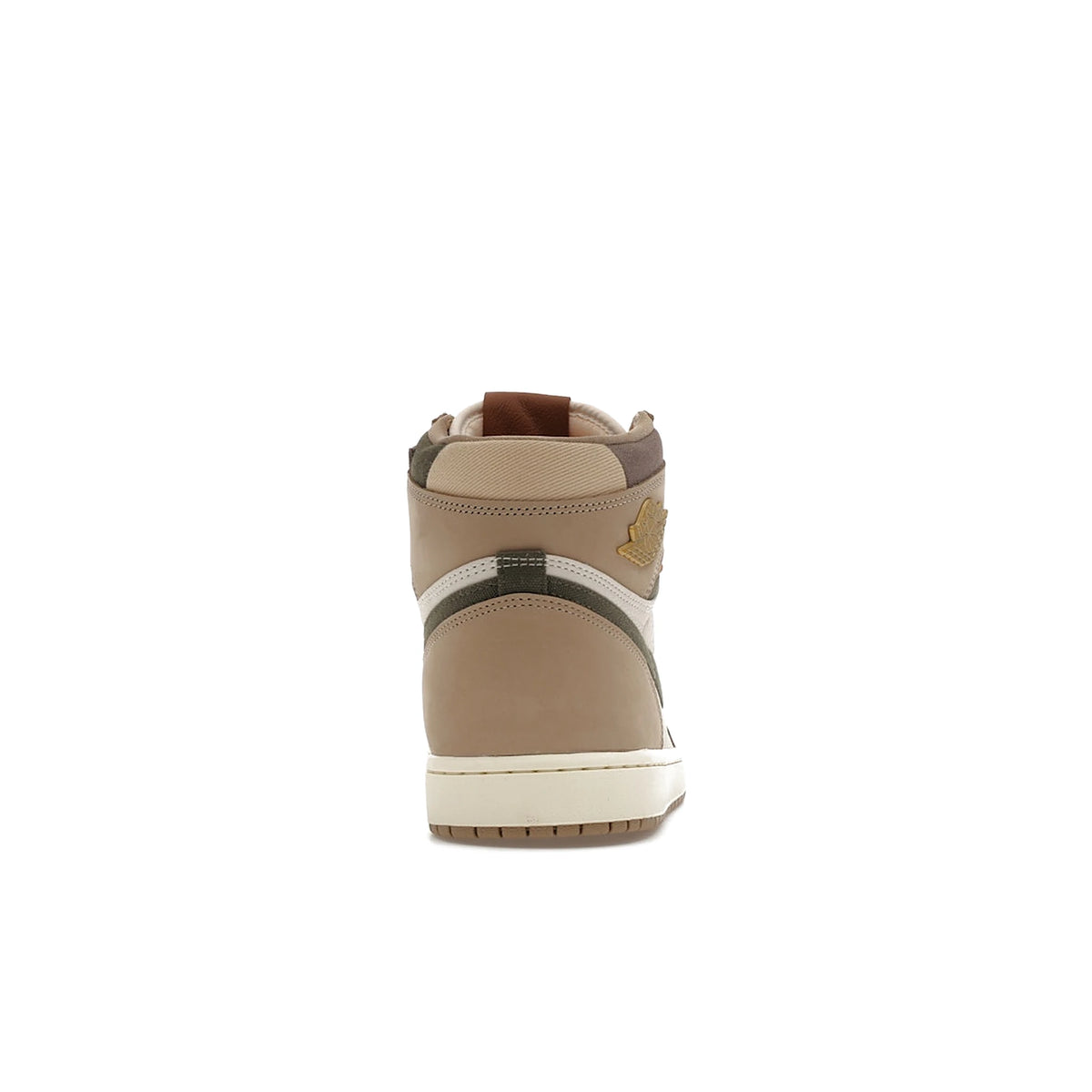Jordan 1 Retro High OG Khaki women's leather sneakers in khaki, multi‑color, sail, cargo khaki, coconut milk – image 4 of 4