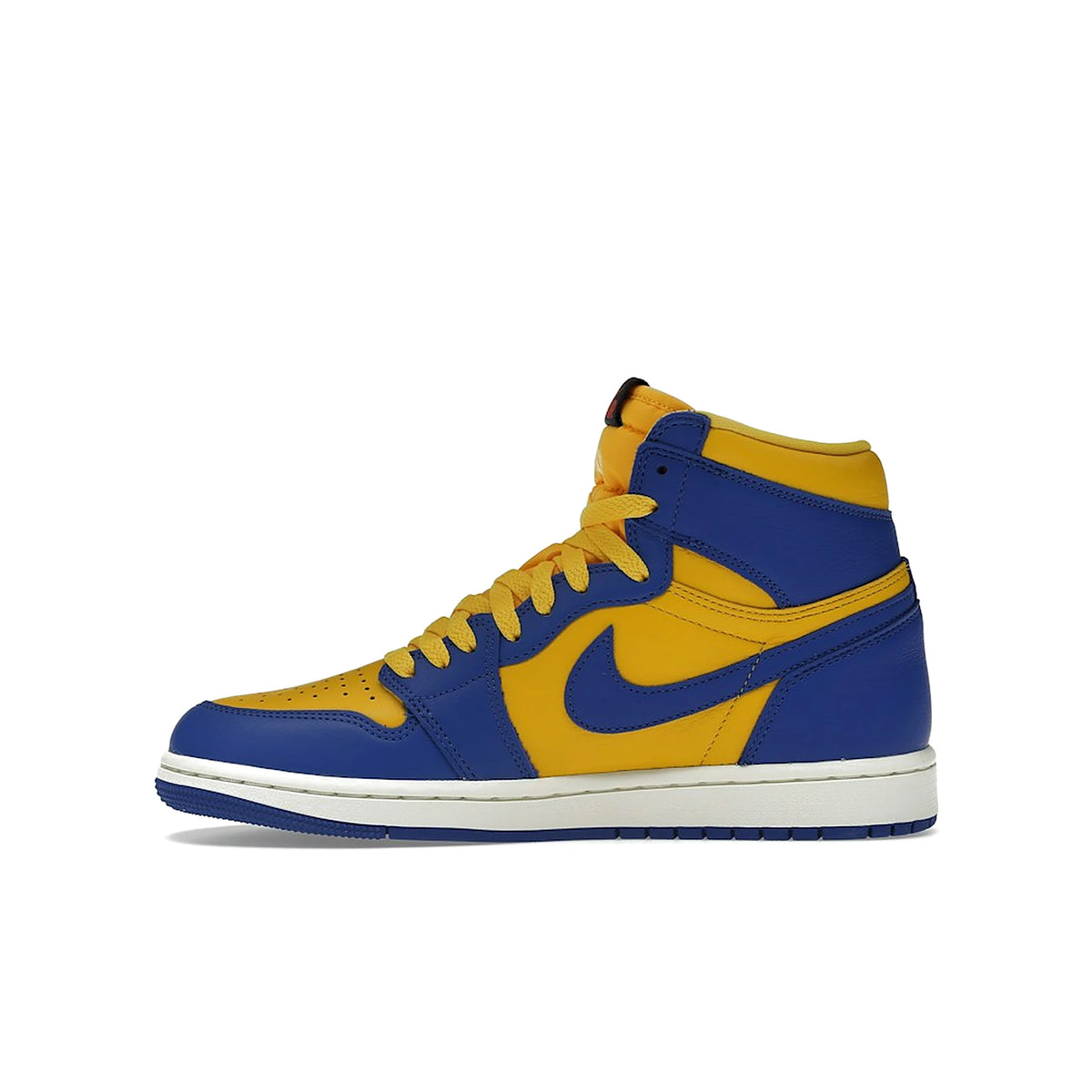 Jordan 1 Retro High OG Reverse Laney in Varsity Maize, Game Royal, Sail, Black, Fire Red, leather – image 3 of 4
