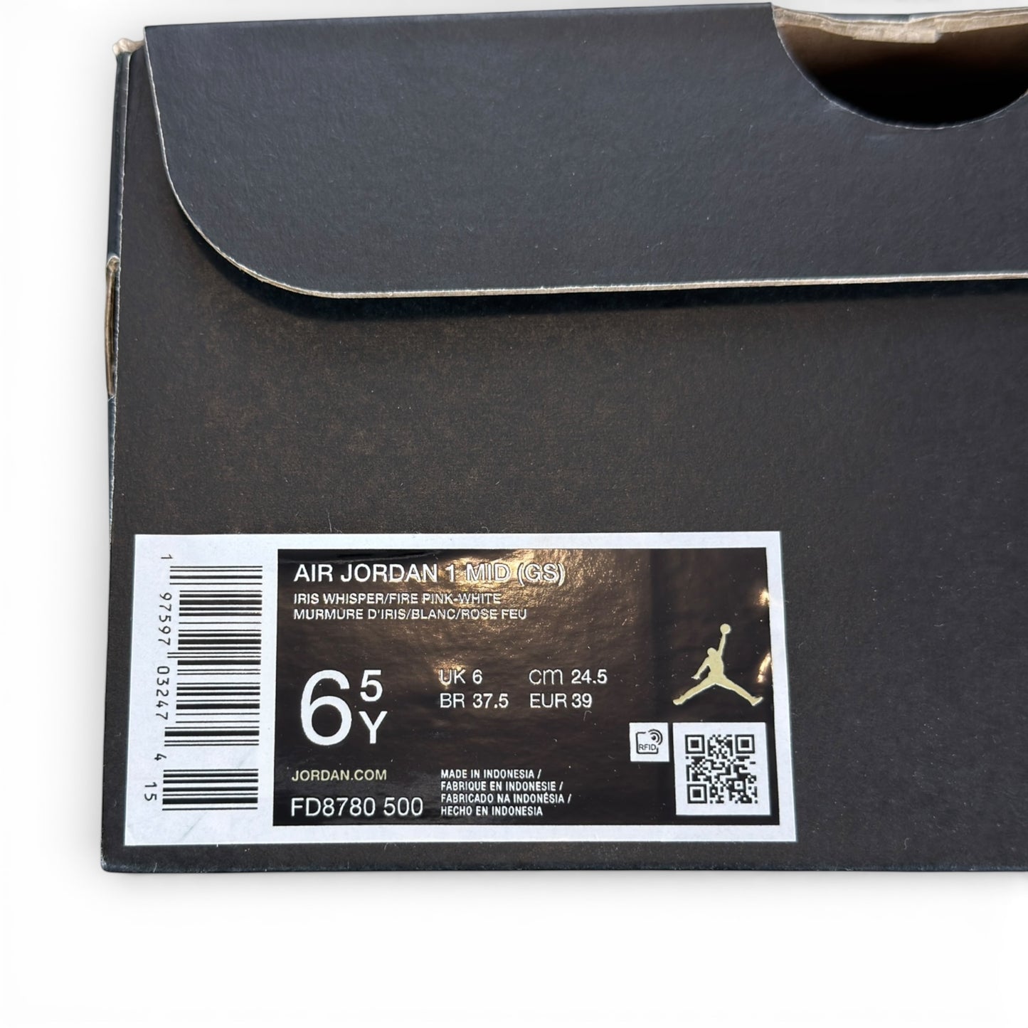 Jordan 1 Mid Fire Pink (GS) FD8780-500 – EU 39, brand new with original box